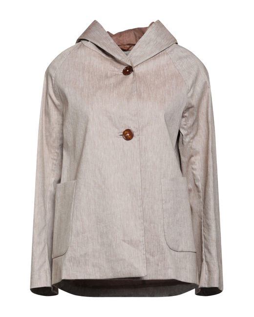 Circolo 1901 Gray Overcoat & Trench Coat