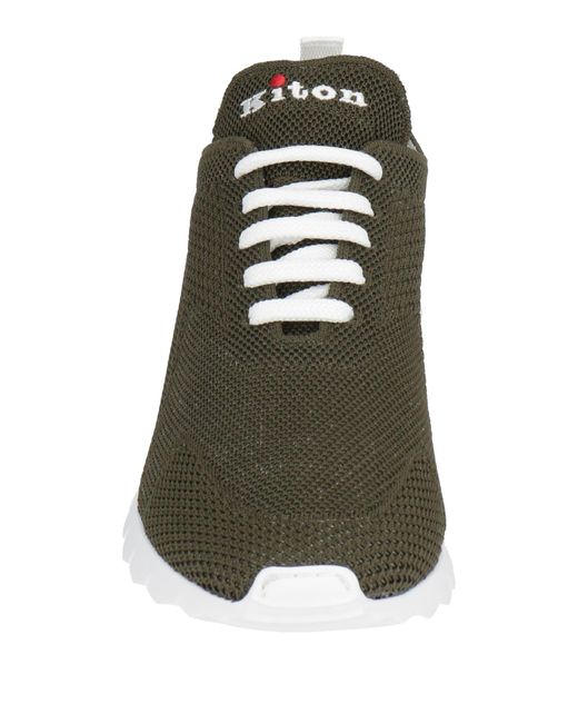 Kiton Green Trainers for men