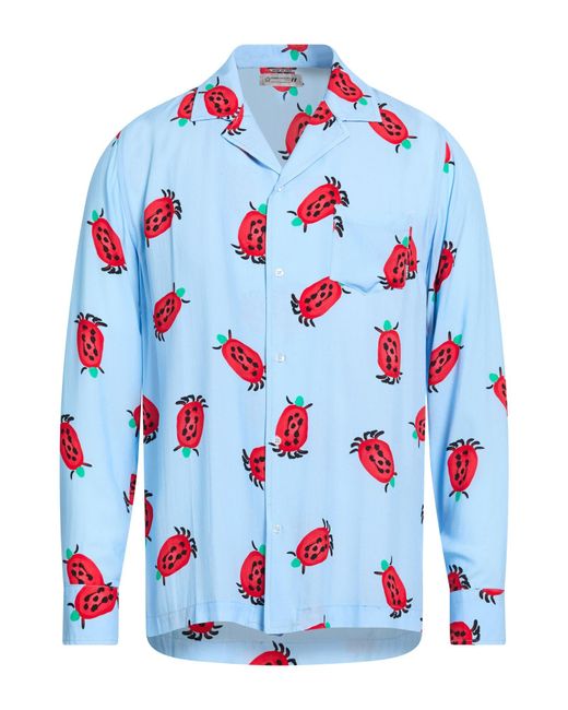 Daniele Alessandrini Blue Shirt Viscose for men