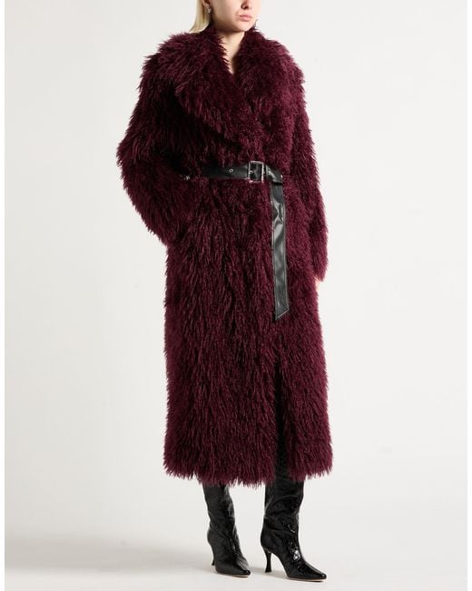 Karl Lagerfeld Red Shearling & Teddy