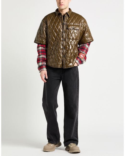 DSquared² Brown Puffer Polyamide, Wool, Alpaca Wool for men