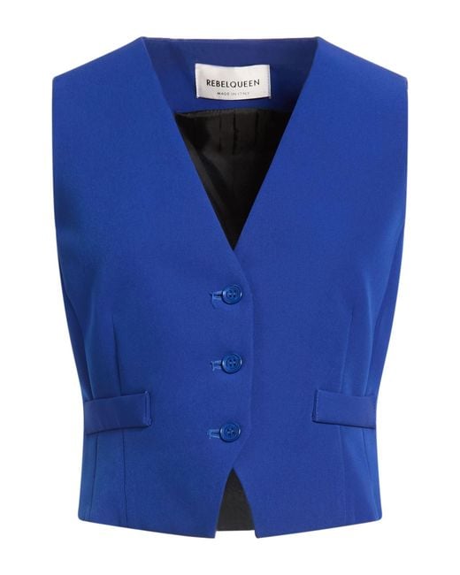 Rebel Queen Blue Waistcoat