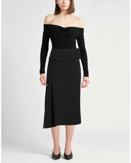Jil Sander Black Midi Skirts