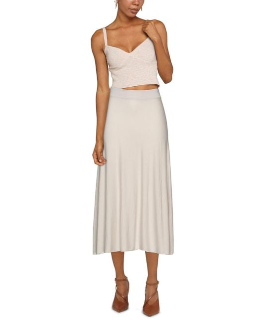 Fedeli Natural Midi Skirt
