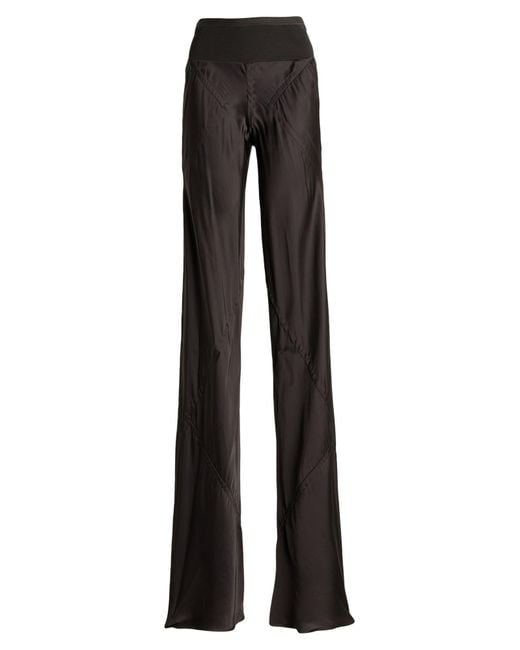 Rick Owens Black Pants Acetate, Viscose