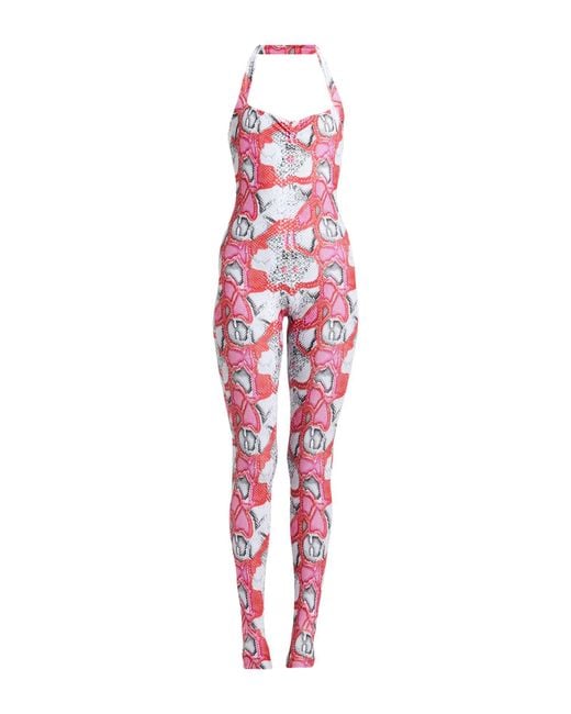 Babylon Red Jumpsuit Polyester, Elastane