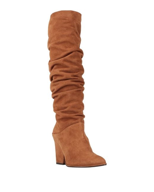 Stuart Weitzman Brown Boot Leather