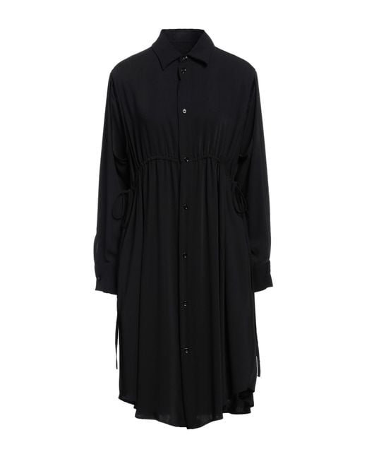 MM6 by Maison Martin Margiela Black Mini Dress Polyester