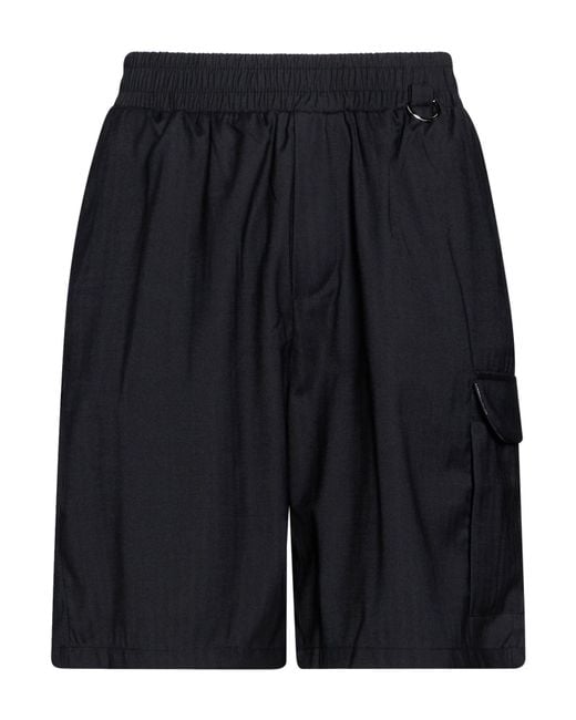 FAMILY FIRST Blue Shorts & Bermuda Shorts Polyester, Viscose, Wool, Elastane for men