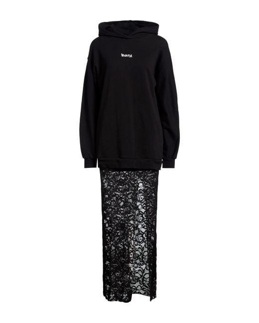 DISCLAIMER Black Sweatshirt Cotton, Polyamide, Elastane
