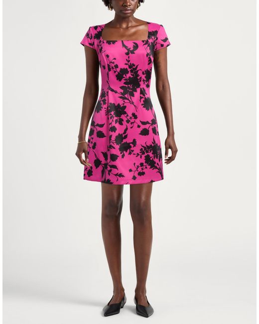 Guess Pink Fuchsia Mini Dress Polyester