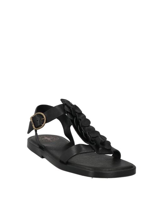 Fiorentini + Baker Black Sandals Leather