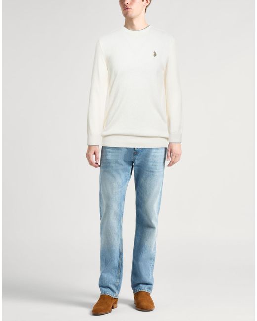Pullover U.S. POLO ASSN. de hombre de color White