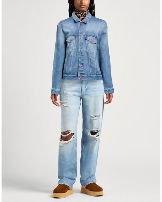 Members of The Rage Blue Denim Outerwear