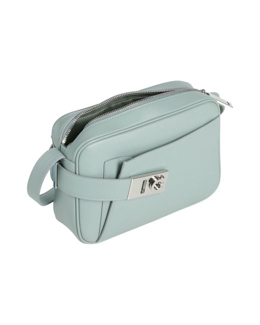 Ferragamo Gray Sky Cross-Body Bag Calfskin