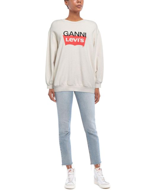 GANNI x LEVI'S White Sweatshirt