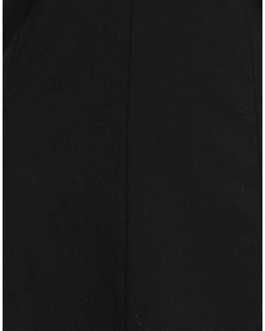 Alysi Black Mini Dress Viscose, Polyester, Wool, Elastane