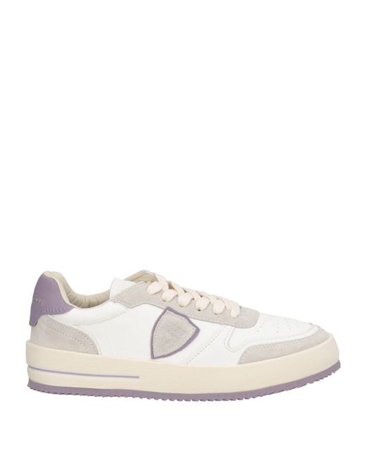 Philippe Model White Nice Sneakers Leather
