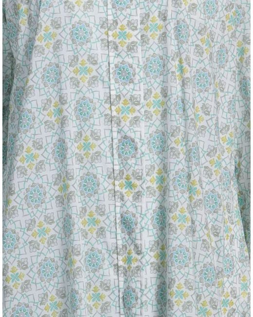 Fedeli Blue Midi Dress Cotton, Elastane