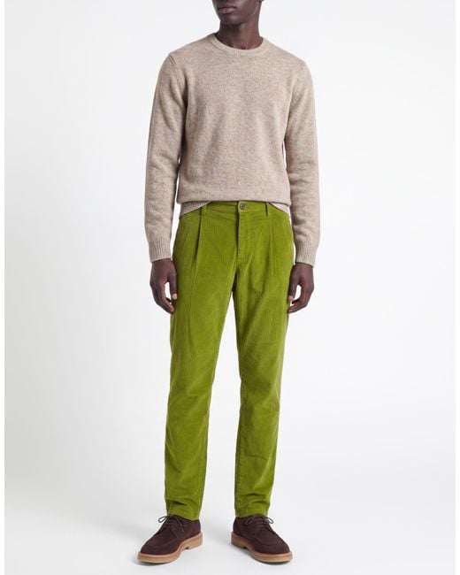 Mason's Green Pants Cotton, Lyocell, Elastane for men