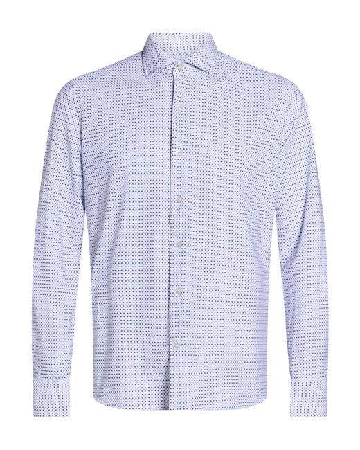 Ghirardelli Blue Next Shirt Nylon, Elastane for men
