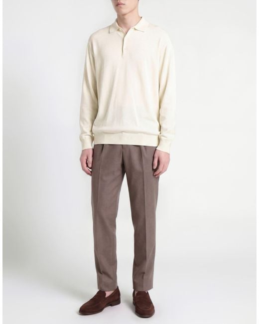 Gran Sasso White Sweater Virgin Wool for men