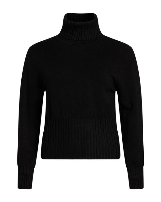 Nora Barth Black Turtleneck Polyester, Viscose, Wool, Elastane