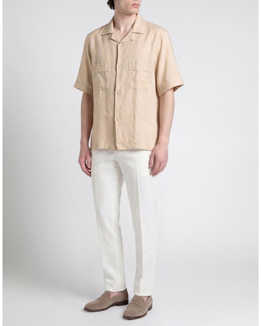 Eleventy Natural Shirt Linen for men