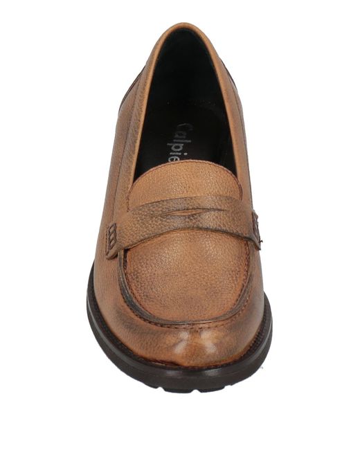 Calpierre Brown Loafers Leather