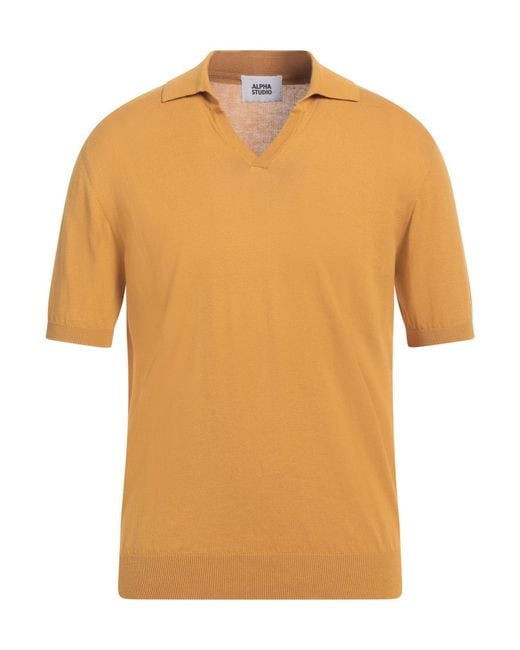 Pullover Alpha Studio de hombre de color Orange