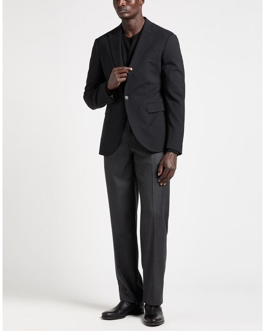 DSquared² Black Blazer Virgin Wool, Elastane for men