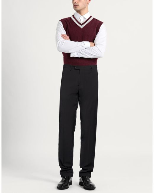 Exte Black Pants Wool for men
