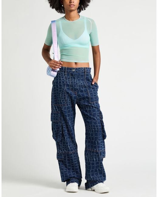 Pinko Blue Top Polyamide, Elastane