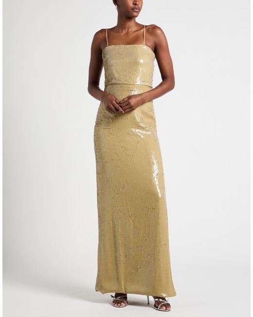 Erika Cavallini Semi Couture Metallic Maxi Dress