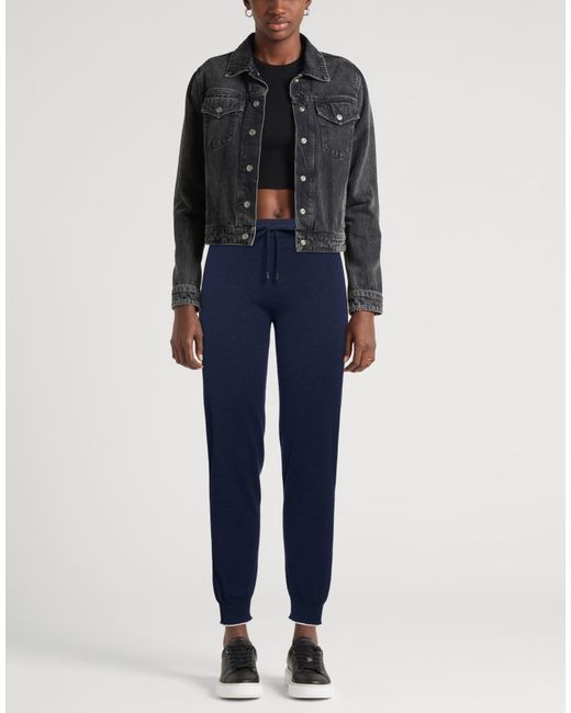 Kangra Blue Pants Wool, Cashmere