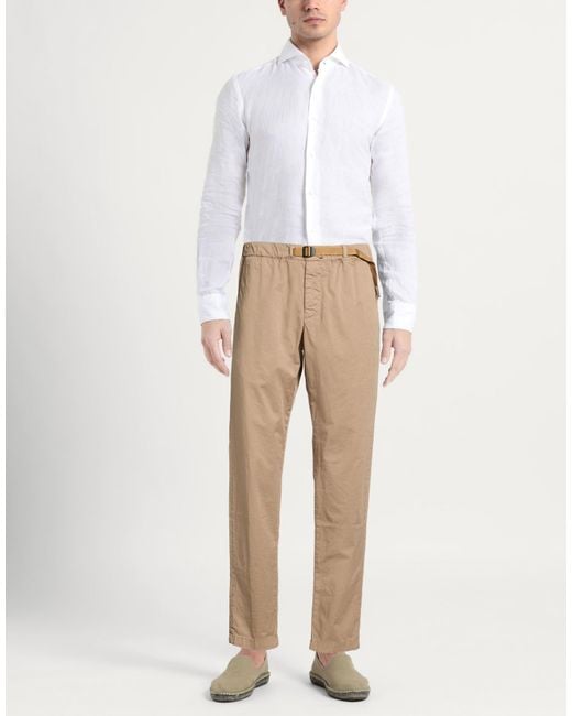 White Sand Natural Pants for men