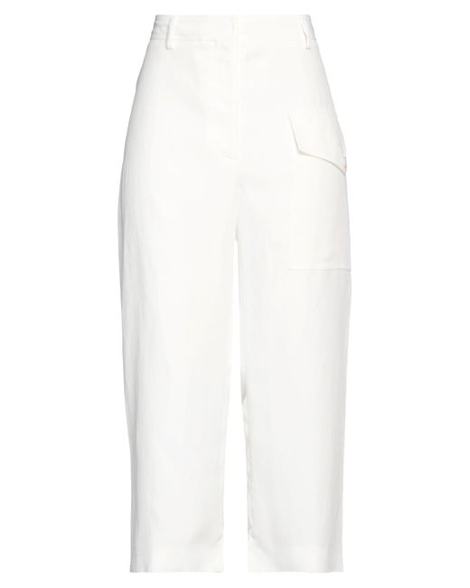 Stella McCartney White Cropped Trousers