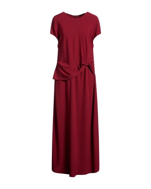 Luisa Cerano Red Maxi Dress Polyester, Elastane