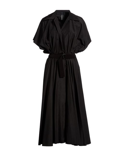 Norma Kamali Black Midi Dresses