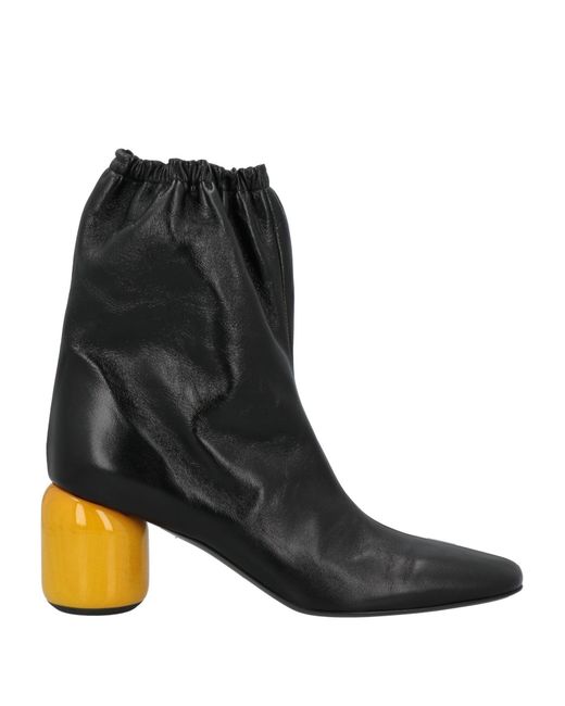 Jil Sander Black Ankle Boots