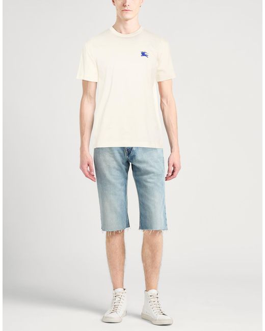 Burberry White T-Shirt Cotton for men