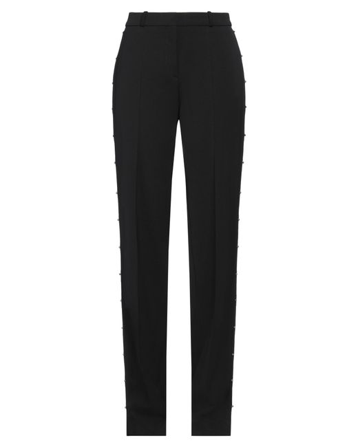 Del Core Black Embellished Twill Straight-Leg Pants