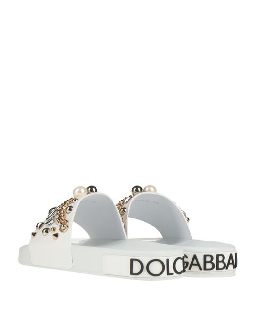 Dolce & Gabbana White Sandals for men