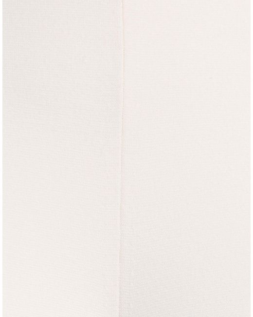 Max Mara White Pants Viscose, Polyester