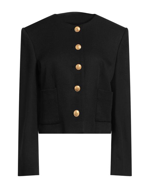 Laurence Bras Black Jacket Virgin Wool, Viscose