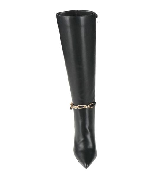 GAUDI Black Boot Textile Fibers