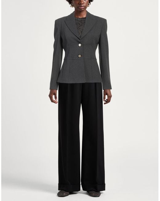 Pinko Black Lead Blazer Viscose, Polyamide, Elastane