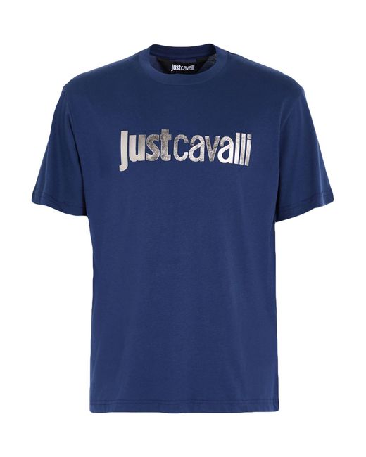 Just Cavalli Blue T-Shirt for men