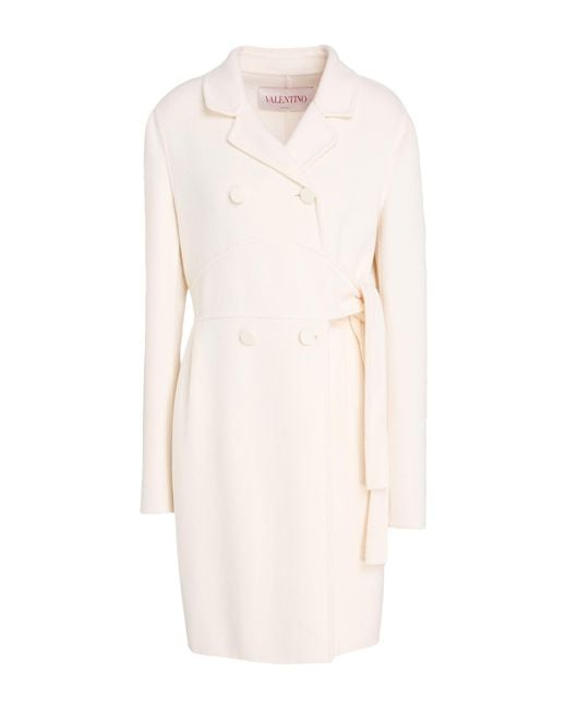 Valentino Garavani White Coat Cashmere