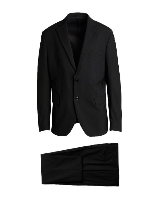 Liu Jo Black Suit Wool, Elastane for men